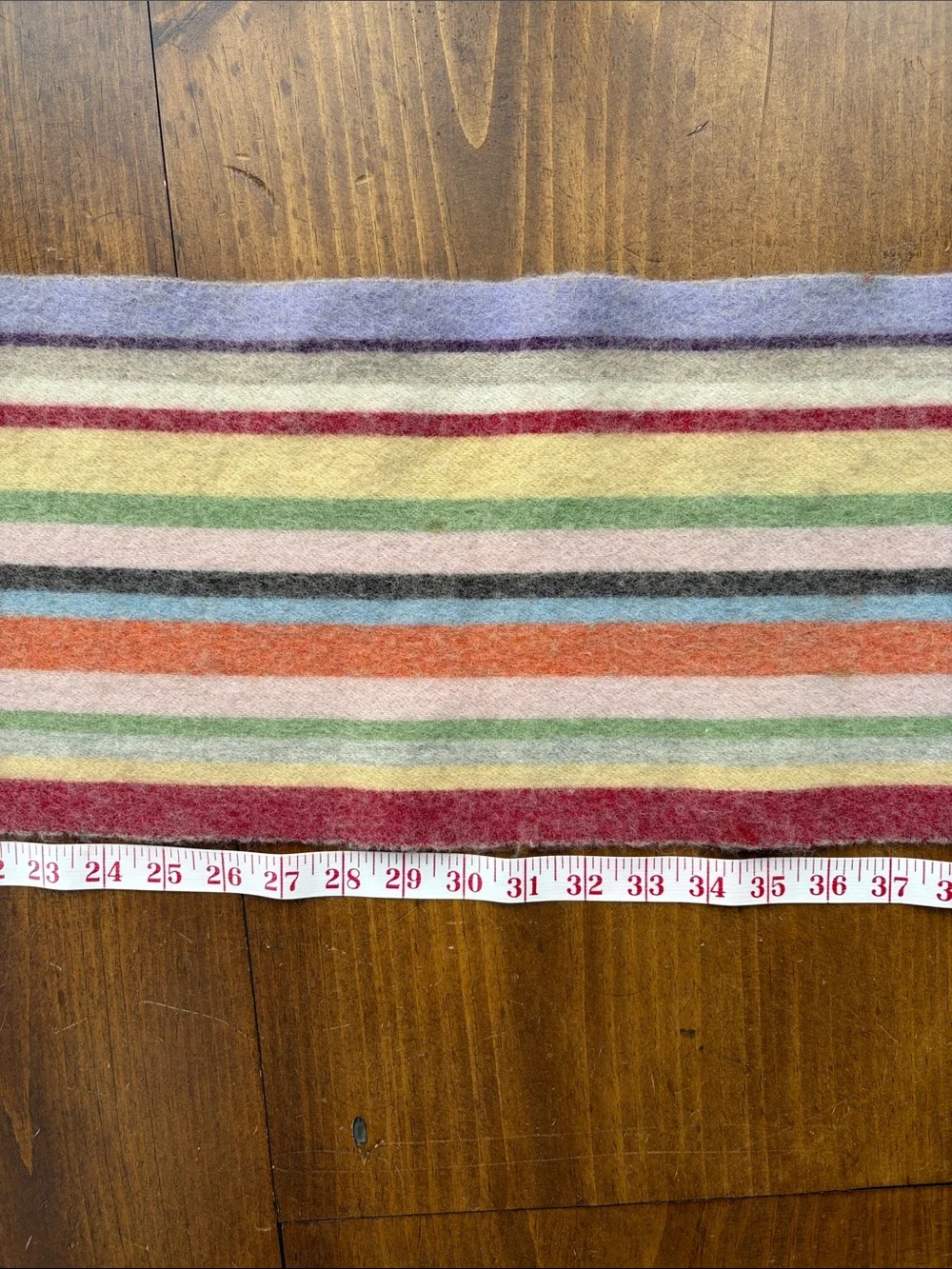 Elgin Vintage Striped Lambswool Scarf